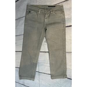 AG Adriano Goldschmied Light Gray Crop Jeans Size 29 Low Rise Slim Fit